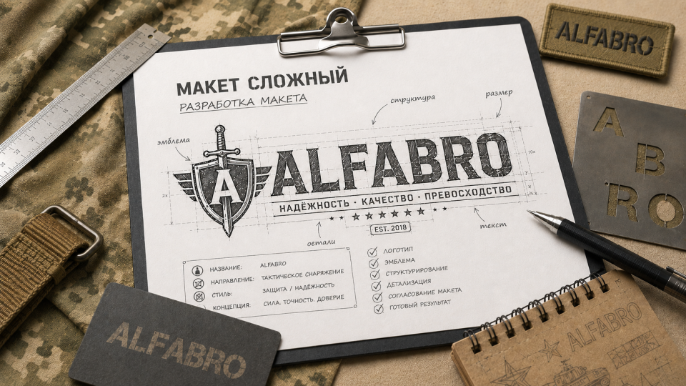 Макет сложный — фото услуги ALFABRO